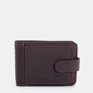 Carteira Dink C/ Fecho Em Botão Marrom