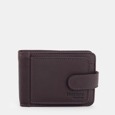 Carteira Freeway Dink C/ Fecho Em Botão Marrom