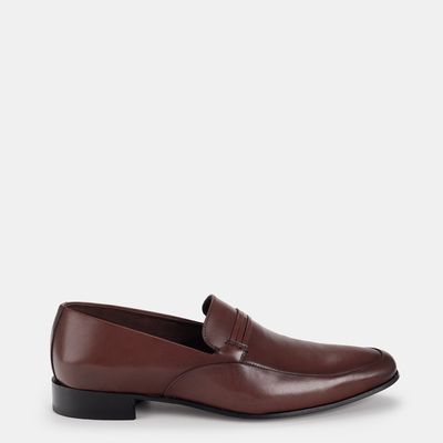 Mocassim Social Em Couro Conhaque