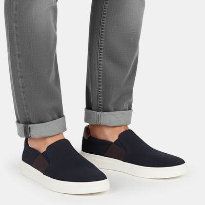 Tênis Slip On Nobuck Marinho