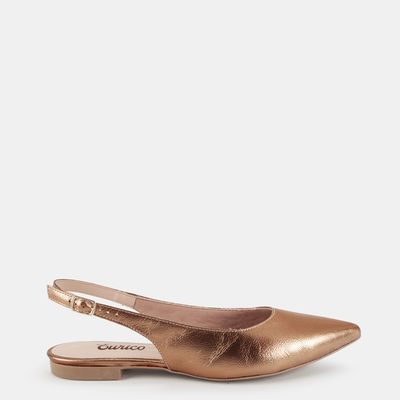 Sapatilha Aberta Bronze