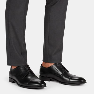 Sapato Social Couro de Amarrar Preto