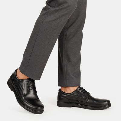 Sapato Social em Couro De Amarrar Preto