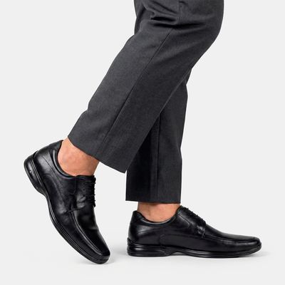 Sapato em Couro Air Bag 3D Preto